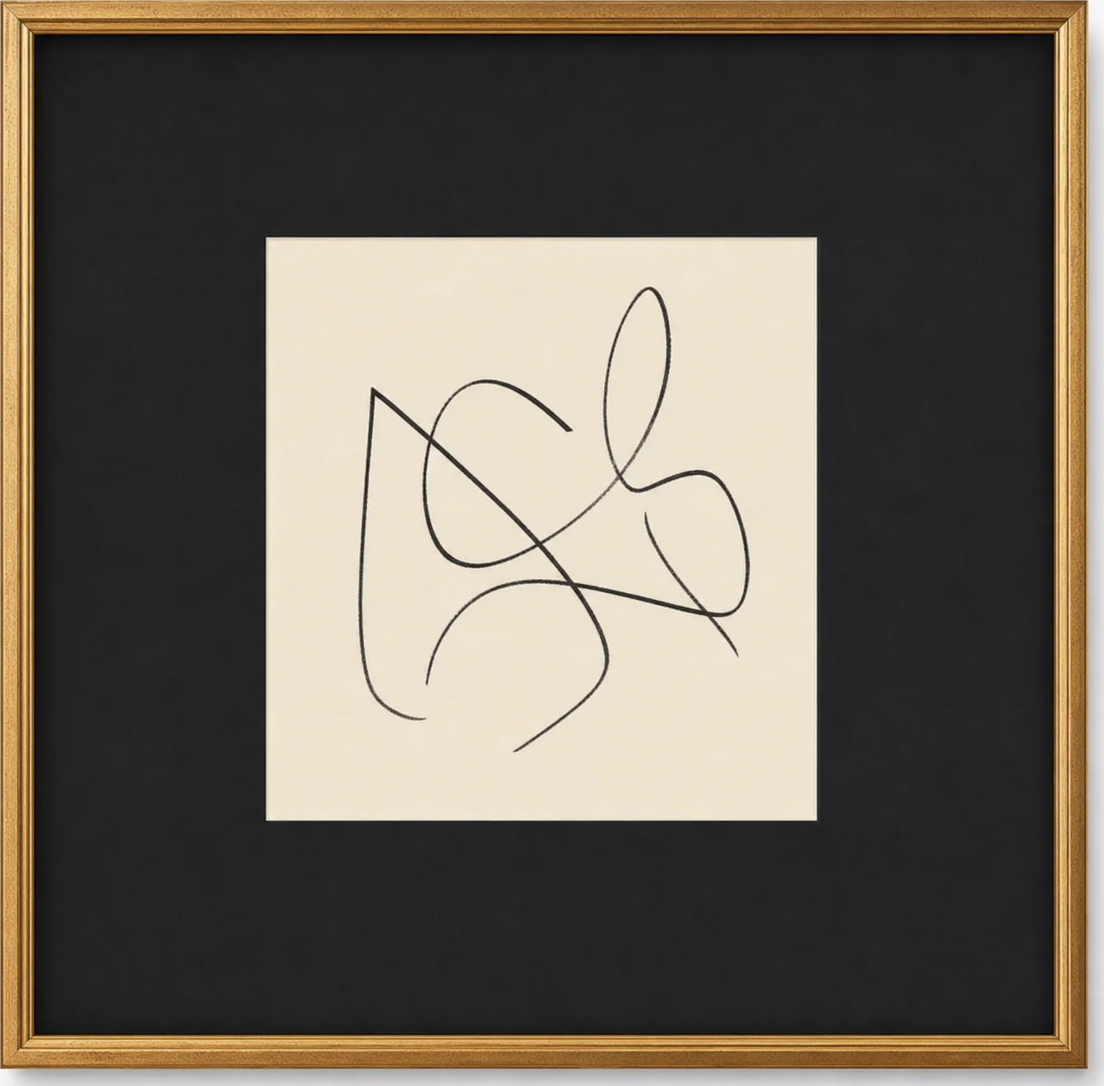 Abstract Continuous Line Drawing, original artwork by Studio Sakaia, made to order