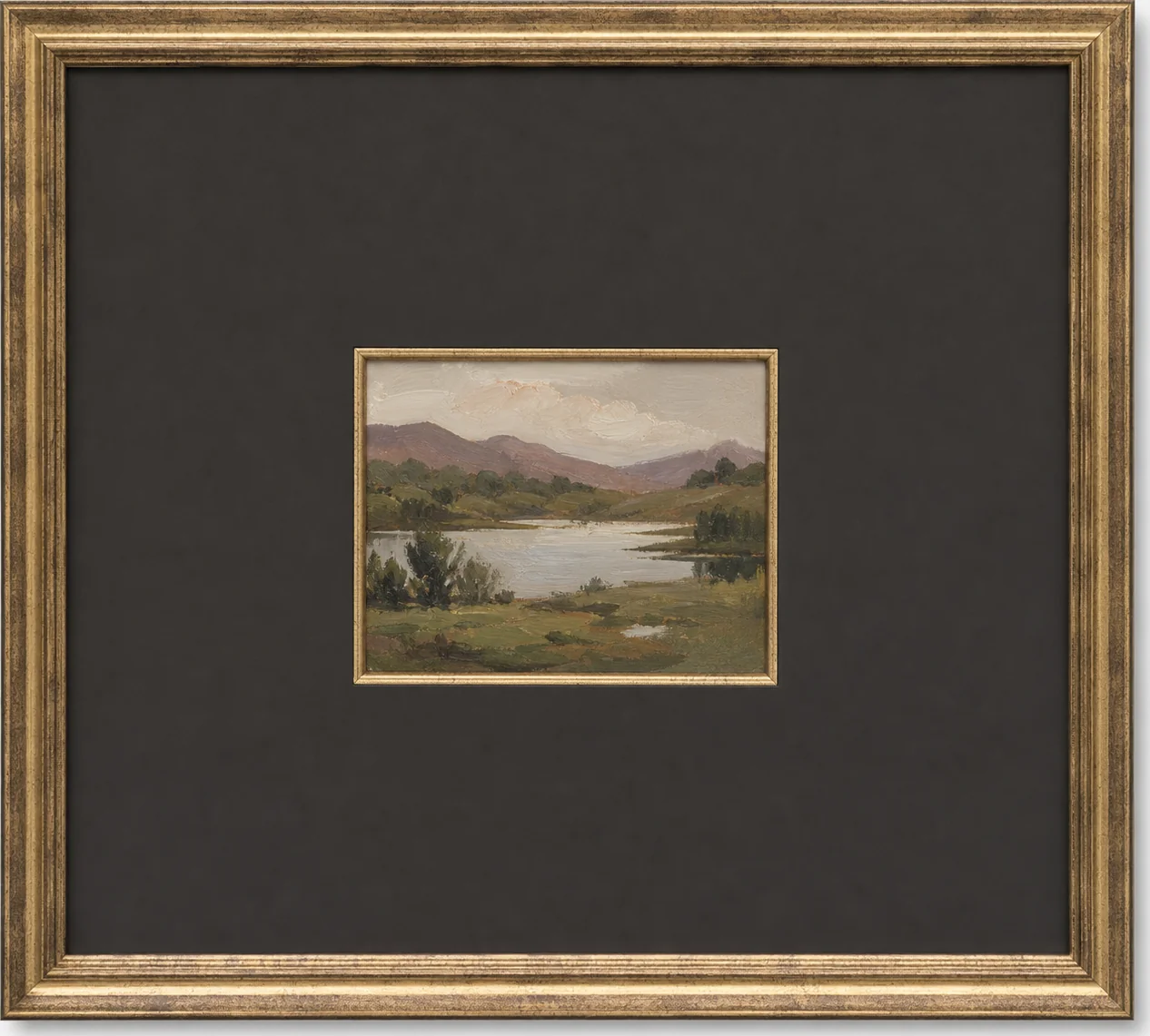 Antique Lake and Hills, original artwork by Studio Sakaia, made to order